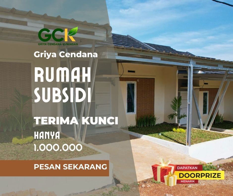 Uang Muka Ringan Hanya 1 Juta Bersih, Rumah Impian Anda Lebih Dekat!